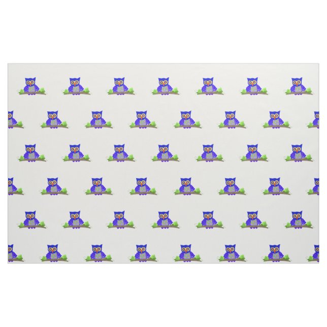 Tela Un montón de búhos ululantes ("Cuarto gordo" (fat quarter))