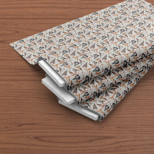 Tela Un perro de caricatura divertida enfrenta un patró