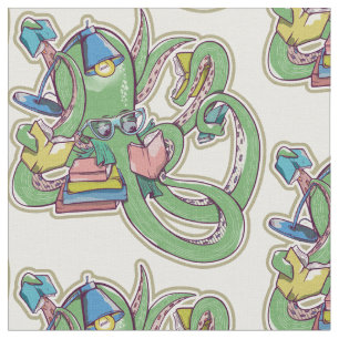 Tela Un pulpo al que le encanta leer