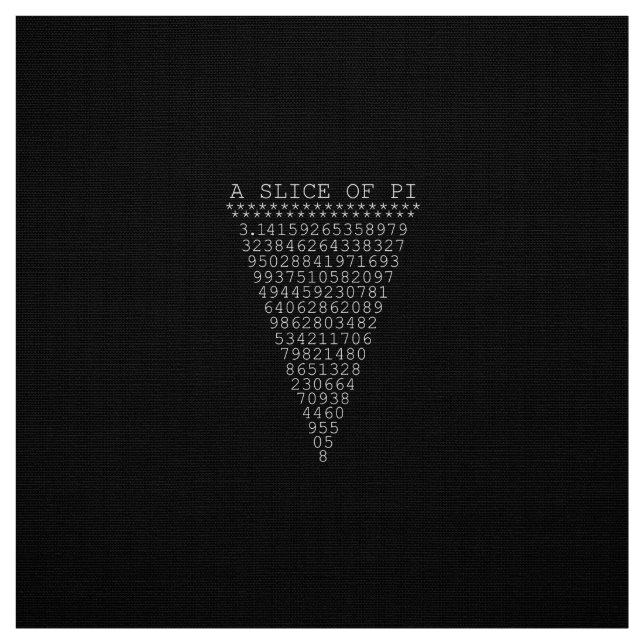 Tela Un trozo de triángulo de Pi (Retal)