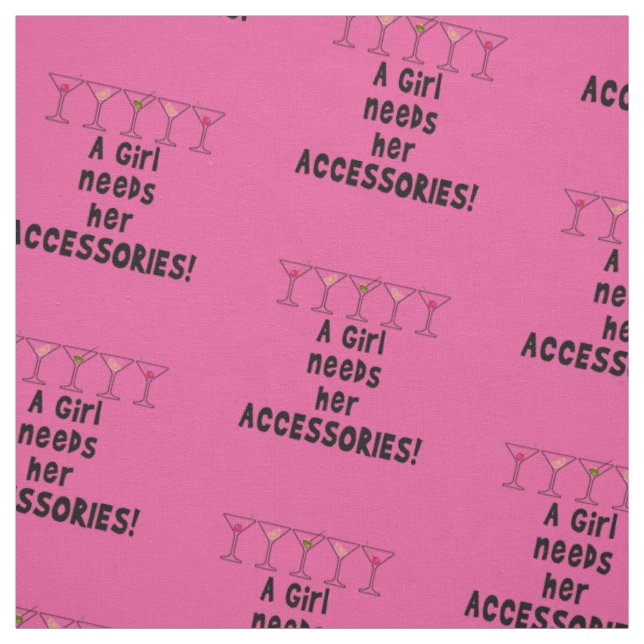 TELA - UNA CHICA NECESITA SUS ACCESORIOS (Retal)