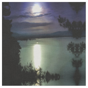 Tela Una Luna Llena Reflexionando Sobre El Arte Náutico