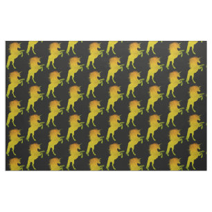 Tela Unicornio del Grunge del oro