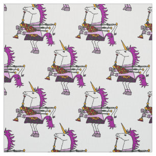 Tela Unicornio que toca las gaitas