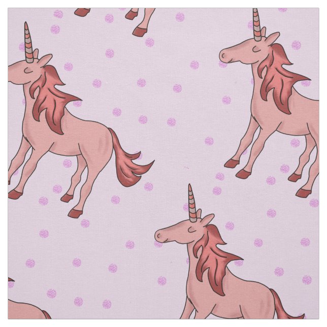 Tela Unicornio rosa de Bonito dormido (Retal)