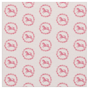 Tela Unicornio rosa y flores