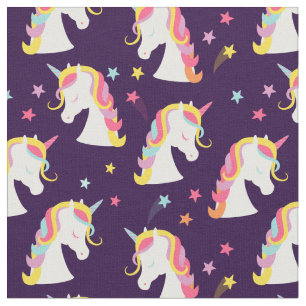 Tela Unicornios y estrellas