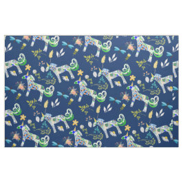 Tela Unicornios y libélulas fantasiosas