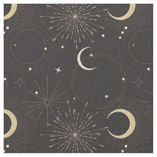 Tela universo místico sol luna (De cerca)