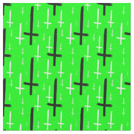 Tela upside down inverted cross acid green black