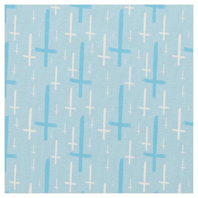 Tela upside down inverted cross pastel blue (De cerca)