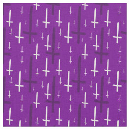 Tela upside down inverted cross purple