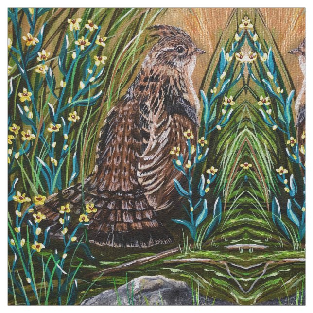 Tela Urogallo de la caída (Retal)