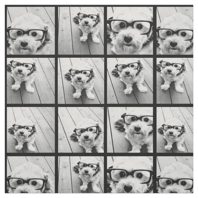 Tela Usar tus fotos favoritas de 9 - fondo negro (Retal)