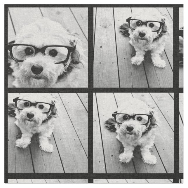 Tela Usar tus fotos favoritas de 9 - Negro (De cerca)