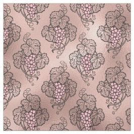 Tela Uvas de oro Rosa abstractas en vinos negros