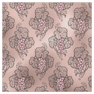 Tela Uvas de oro Rosa abstractas en vinos negros