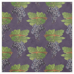 Tela Uvas y vides de cosecha en morado