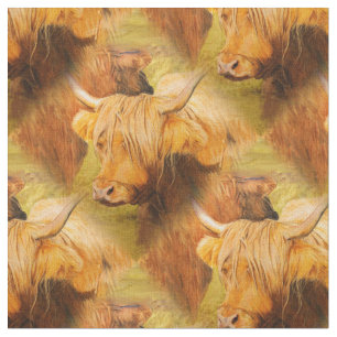 Tela Vaca de la montaña