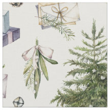 Vacaciones de Navidades de invierno de acuarela