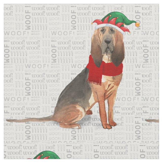 Tela Vacaciones de perros Navidades sangrientos (De cerca)