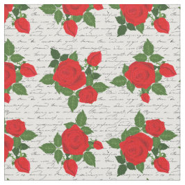 Tela valentine love letter red roses romantic