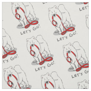 Tela ¡Vamos! Samoyed & leash