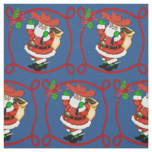 Tela Vaquero occidental Santa del navidad