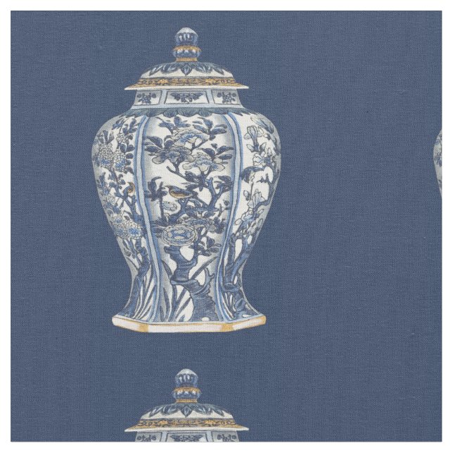 Tela Vasa de porcelana azul y blanca de Vision Studio (De cerca)