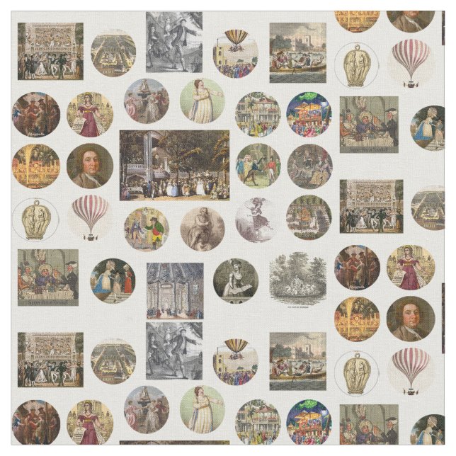 Tela Vauxhall Gardens Fabric (De cerca)