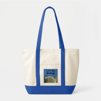 Tela ¡Vayamos a birding! Bolso de la pulsación de