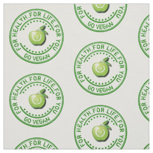 Tela Vegano Apple verde vegetariano para la salud para