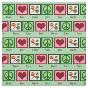 Tela Vegano del amor de la paz