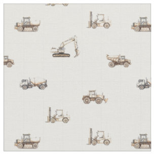 Tela vehículos de construcción equipo pesado beige
