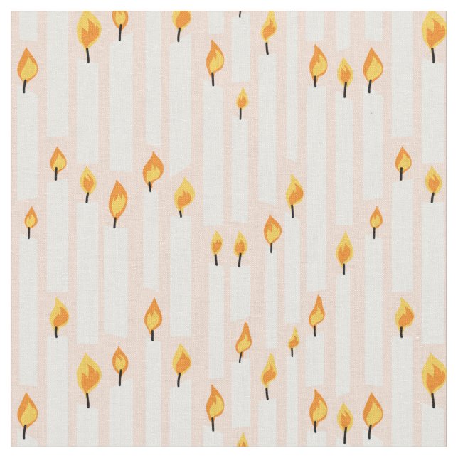 Tela Velas para fiesta de cumpleaños melocotón (De cerca)