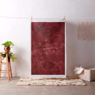 Tela Velvety Henna Damask   Grunge con angustia roja