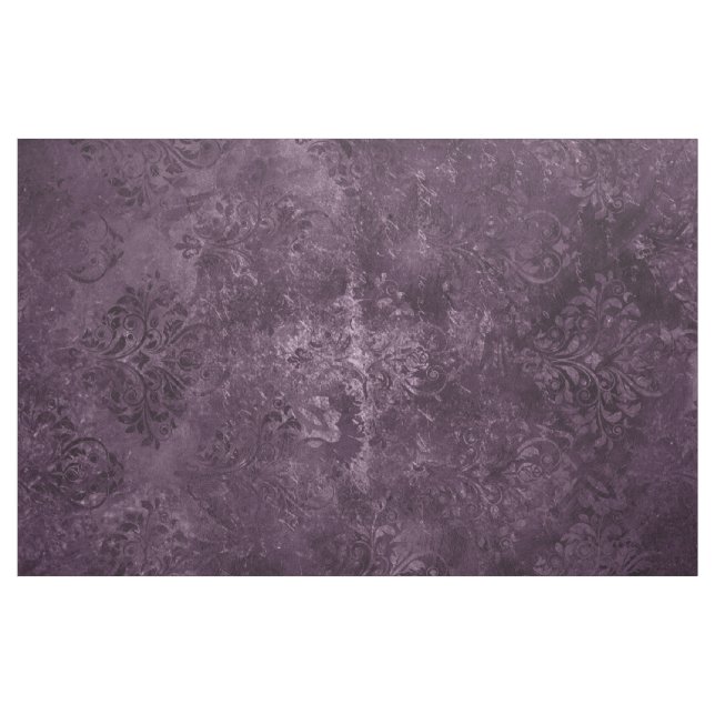 Tela Velvety Wine Damask | Bordeaux Sangria Grunge Glam (Yarda)