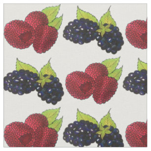 Tela Verano Berries Raspberry Blackberry Berry Fruit