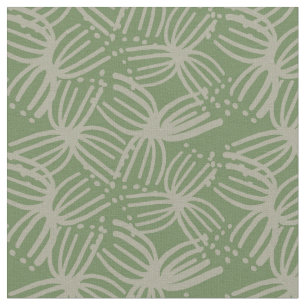 Tela Verano Contemporáneo abstracto flor limón verde os