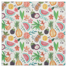 Tela Verano de frutas tropicales | Tejido
