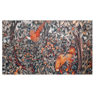 Tela VERDAD, ANIMALES FORESTALES Pheasant, Red Fox, Flo