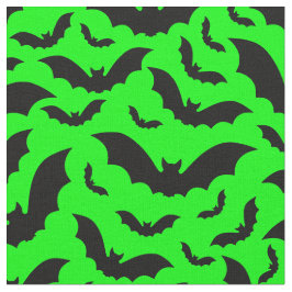 Tela verde ácido murciélagos vampiros de halloween góti