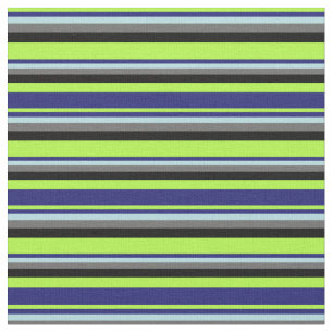 Tela Verde, Azul Medianoche, Azul Polvo, Gris y Negro