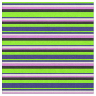 Tela Verde, Azul nocturno, Beige, Orquídea y Negro