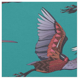 tela verde azulada Agami heron