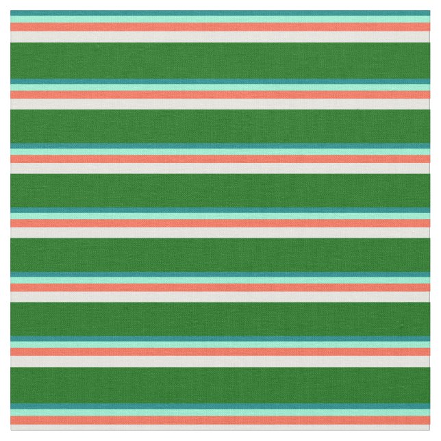 Tela Verde azulada, Aquamarina, Roja, Mint Cream y Verd (De cerca)