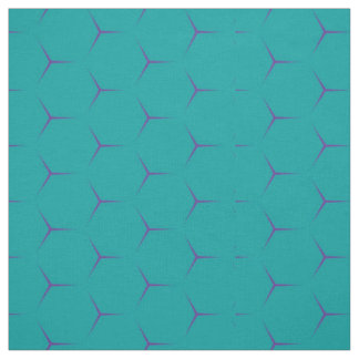 Tela verde azulada geométrica del panal