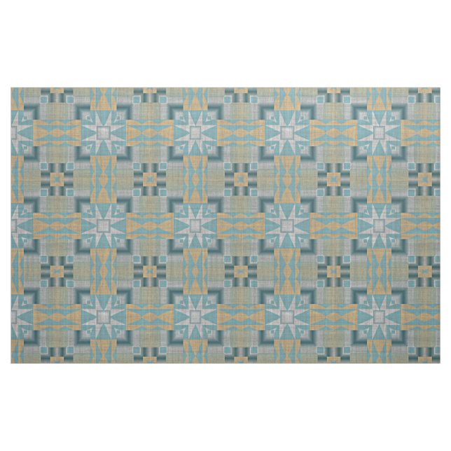 Tela Verde azulada turquesa azul verde moreno aspecto é ("Cuarto gordo" (fat quarter))