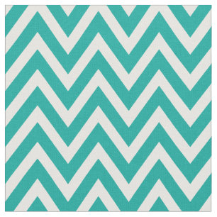 Tela Verde azuladas rayas de chevron modernas