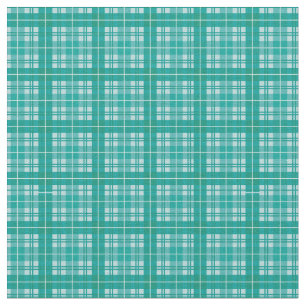 Tela Verde azulado / Aqua Bright Gingham Plaid Tartán